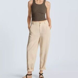 Everlane The Relaxed Barrel Pant Tencel Size 10 Tapered Beach